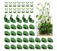 Clip per Piante, 50 Pezzi Forme Foglie Verdi Plant Clips, Clip per Piante Rampicanti con Clip Autoadesiva, Ganci per Piante Rampicanti Lndicato per Giardini Balconi Orti Botanici