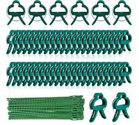 Clip per Piante da Giardino, 50 Pezzi Pomodoro Verdure Clip di Supporto per Piante da Orto, Fascette per Piante Regolabili, Fascette da Giardino Piante, Mollette per Pomodori, Cetrioli, Rose
