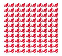 Clip per piante riutilizzabili per gestire la crescita verticale e promuovere lo sviluppo di rami laterali in giardini containers, rosso, 100 pezzi