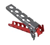 Clip per Pinze per Ciotole, Pinze per Pentole Calde Pinze per Pentole Antiscottatura in Lega di Alluminio Supporto per Pentole Portatili per Campeggio (Nero e rosso)