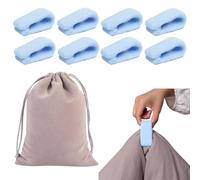 Clip per Piumino, 8 Pezzi con Custodia, Design Ergonomico in ABS, Facili da Usare, Adatti a Piumini, Lenzuola e Copriletti, Colore Nero