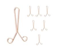 Clip per polsini in alluminio a forma di Y, bordi arrotolati, chiusura regolabile a forma di Y, per gioielli e forniture artigianali, clip in alluminio a sgancio rapido