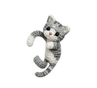 Clip per polsini per le orecchie, accessorio in filato all ' uncinetto con accenti giocosi, 5 cm, pezzo singolo, da indossare ogni giorno Polsino per orecchie animale Orecchino a clip Accessorio
