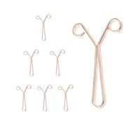 Clip per polsino in alluminio a forma di Y, bordi arrotolati, chiusura regolabile a forma di Y, per gioielli e forniture artigianali, chiusura regolabile multicolore