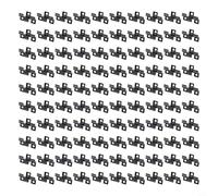 Clip per ponte composito, confezione da 100 per fissaggio invisibile, in acciaio inox per un uso affidabile a lungo termine in varie impostazioni (7 mm)