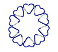 Clip per portachiavi carabiner, portachiavi a forma di cuore, portachiavi a forma di cuore, strumento di fissaggio facile per campeggio, viaggi, camminate, alpinismo