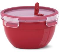 Clip per presa per microonde Emsa e valvola per microonde Micro N10605 rossa/trasparente NEW