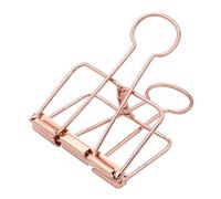 Clip per raccoglitori extra large da 5,5 cm, grandi morsetti di carta, oro rosa, per forniture scolastiche e ufficio, 15 pezzi