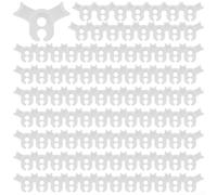 Clip per rami, a basso stress per l'addestramento delle piante, clip di supporto a 90 gradi che aiutano a modellare e dirigere la crescita dello stelo delle piante con stabilità (bianco)