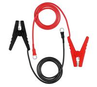 Clip per recinzione elettrica, 2 cavi di piombo per recinzione elettrica, connettori per recinzione solare con clip a coccodrillo, cavo di avviamento per sicurezza e ricarica