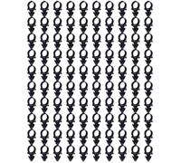 Clip per rete per porte da calcio - 100 pezzi di fissaggio per rete con bloccaggio per allenamento, allenamento, tornei, cortile, uso esterno | Clip di ricambio per la maggior parte delle porte da cal