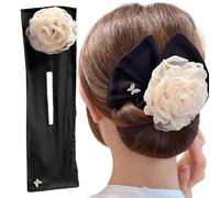 Clip per ricci pigri - Creatore di capelli in tessuto, Big Flower Twist Hair Curler | Capelli pigri Riccio Camelia Ball Head Bow Forcina, Ladies Fermaglio Femminile Accessory Roll Per Principianti Per