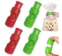 Clip per sacchetti di chip,4 Pcs Fermagli per sacchetti, nuovi fermagli per patatine, della spesa riutilizzabili, chiusura di snack e pane