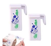 Clip per sacchetti di patatine, scatole per latte, clip sigillate, 2 clip per cartone del latte, regolazione a 180 gradi, clip di chiusura riutilizzabile, a prova di perdite per latte in polvere
