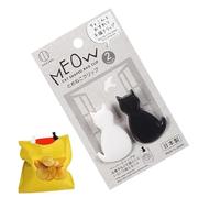 Clip per sacchetti per patatine fritte, 2 pezzi, a forma di gatto, riutilizzabili, multiuso, per la casa, , lo studio, la stanza, l'ufficio, la dispensa, i documenti, gli asciugamani da