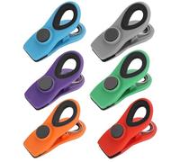 Clip per sacchetti per patatine fritte, clip per sacchetti per custode di zucchero di canna con magnete clip di conservazione degli alimenti 6X utensili da cucina strumento di sigillatura antiscivolo