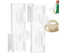 Clip per scatola del latte, 2 pezzi, clip per conservare sacchetti di cibo, per dispensa, rotanti a 180 gradi, sigillante, per imballaggi liquidi, studio, viaggi, frigorifero, dormitorio, dispensa
