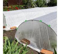 Clip per serra per aste da 11 mm, elementi di fissaggio in pellicola di plastica per il fissaggio di coperture per serre, reti ombreggianti e cerchi a tunnel, 20 pezzi da giardino (30 pezzi)