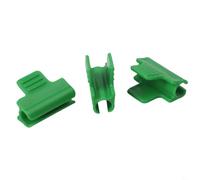 Clip per serra per aste da 11 mm, elementi di fissaggio in pellicola di plastica per tunnel da giardino e telai freddi, morsetti per copertura piante resistenti alle intemperie (100 pezzi)