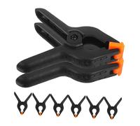 Clip per Sfondo Fotografiche 8 Pezzi 4 Pollici in Nylon Nero | Morsetti a Molla Robusti, Presa Forte e Design Portatile, per Tele Canvas e Schermi Chroma