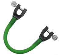 Clip per snowboard con corda elastica e corpo in plastica modellata per il collegamento della punta degli sci in esercizi di livello base (inchiostro verde)