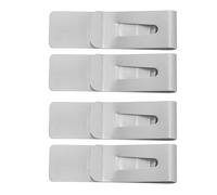 Clip per Soldi Sottile in Acciaio Inox 4 Pezzi, Argento | Design Minimalista Moderno, Pratico per Contanti e Carte, Uso in Abiti Business e Casa