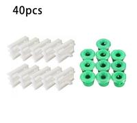 Clip Per Sottoscocca Bianca / Clip Trim 20Pz Verde E Bianco Nuovo Di Zecca