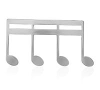 Clip per Spartiti Musicali in Metallo Argento Portatile | Musicisti e Pianisti, Adatto a Partiture e Riviste, Mantiene Aperte le Pagine