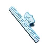 Clip per spartiti musicali per chitarra, violino, pianoforte, in ABS con presa sicura, 4 x 2 x 1 cm, compatibile con libri di canzoni, bozze di discorso, ricette (verde)
