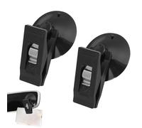 Clip per supporto per permesso auto - 2 clip a ventosa, supporto per biglietto di parcheggio per parabrezza con ventosa, porta banconote e banconote, supporto pubblicitario Pop p