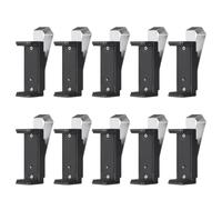 Clip per Telecomando Garage Molla in Acciaio Inox 10 Pezzi | Supporto Regolabile per Visiera Auto, Inserti in Silicone, Fissaggio Saldo per Chiavi e Apricancello