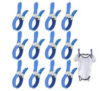 Clip per Telo Mare, 12 x 6 x 2 cm, Clip in Metallo per coperture per Piscina, 12 Pezzi di Fissaggio AntiGraffio in Acciaio, Clip Antivento per Piscine, per Esterni, Spiaggia, Cortile, Prato