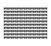 Clip per terrazze in composito, confezione da 100 pezzi di fissaggio in acciaio inossidabile con opzioni di altezza da 7 mm a 10 mm, chiusura invisibile da incasso, elegante finitura nera per