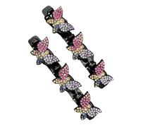 Clip per treccia farfalle, pinze per trecce per capelli,Accessori per capelli per ragazze e donne, gioielli intrecciati | Fermagli per capelli intrecciati alla moda, lucenti e carini per il lavoro