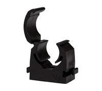Clip per tubi, per serie "speedfit", in polipropilene, per tubi di diametro esterno 22 mm, nero, temperatura di funzionamento max. 90 °C, PN max. 12 bar