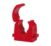 Clip per tubi, per serie "speedfit", in polipropilene, per tubi di diametro esterno 22 mm, rosso, temperatura di funzionamento max. 90 °C, PN max. 12 bar