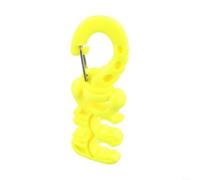 Clip per tubo ARA compatibile con il secondo stadio e per regolatore BCD con sgancio rapido a 3 fori, adatto per varie condizioni di immersione (giallo)