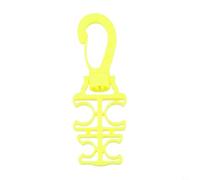 Clip per tubo ARA per il secondo stadio con 4 fori a sgancio rapido per regolatore BCD garantisce una gestione sicura del tubo e una rotazione regolare durante le immersioni (giallo)