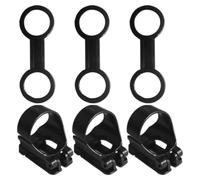 Clip per Tubo Snorkel Sostituibile Nero in Silicone Abs