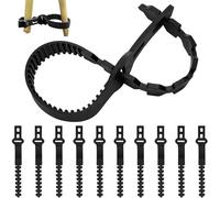 Clip per tutor di alberi 10 strisce regolabili per piante rampicanti | Cinghie di supporto per albero 23,9 cm per giardino arbusto vite pianta rampicante interna ed esterna