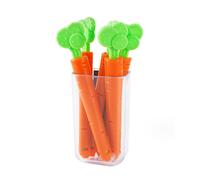 Clip per una scrittura fluida, clip in plastica di alta qualità a forma di cibo, ideali per ufficio e scuola (confezione da 5)