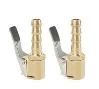 Clip per valvola pneumatici da 8 mm, in ottone massiccio, adattatore per pompa di gonfiaggio, mandrino ad aria, connettore rapido, accessori per pneumatici, 2 pezzi (2 pezzi di tipo B)