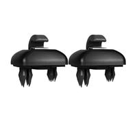 Clip Per Visiera Gancio porta clip per staffa gancio per per visiera parasole automatica per Audi sostituzione(Black 2PCS)