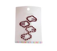 Clip piatta per bambini Hairpin Clip Laterale Ornamenti Per Le Donne Ragazza Mazzi Hairclip Dolce Punteggiato Cremisi Foto Puntelli