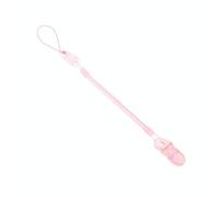 Clip Porta Ciuccio Neonati in PP Rosa Supporto Guinzaglio Alimentazione