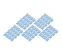 Clip porta rotolo di cotone dentale plastica blu 100 pezzi materiale elastico rotolo di cotone fisso facilmente adatto a diverse dimensioni cliniche dentistiche forniture