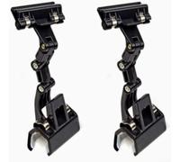 Clip portadocumenti regolabili con rotazione di 360 gradi per scrivere e materiale artistico, confezione da 2 per tenere saldamente vari documenti (clip nero)