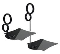 Clip portaetichette da tavolo, con morsetto in metallo, confezione da 10, messaggi clip, note(Schwarz,5CM)