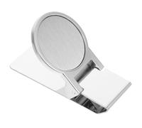 Clip Portasoldi in Acciaio Inox, Simbolo Dollaro, Argento | Ricevute e Assegni, Profilo Liscio, Non Si Deforma, Salva Spazio, per Viaggio Leggero