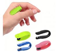 Clip portatile per agopressione per alleviare l'emicrania, strumento per punti di pressione della mano per alleviare il mal di testa e lo stress, compatto ed ergonomico (4 mix (1 verde + 1 blu + 1
